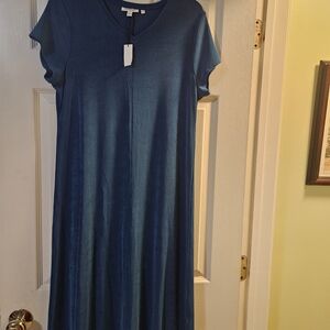 Chico's Deep Blue Maxi Dress